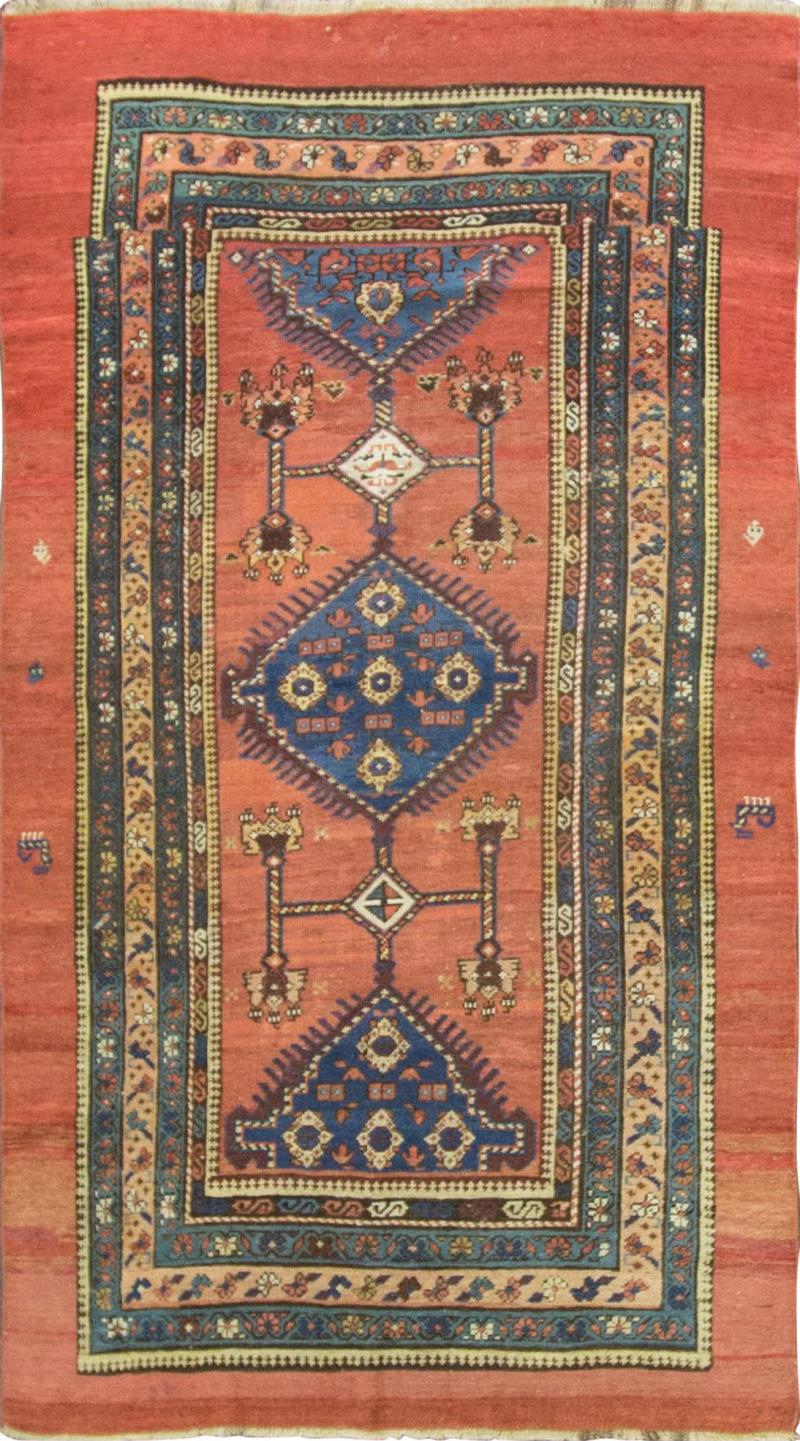 Antique Persian Afshar Rug 41 x 79 Rare