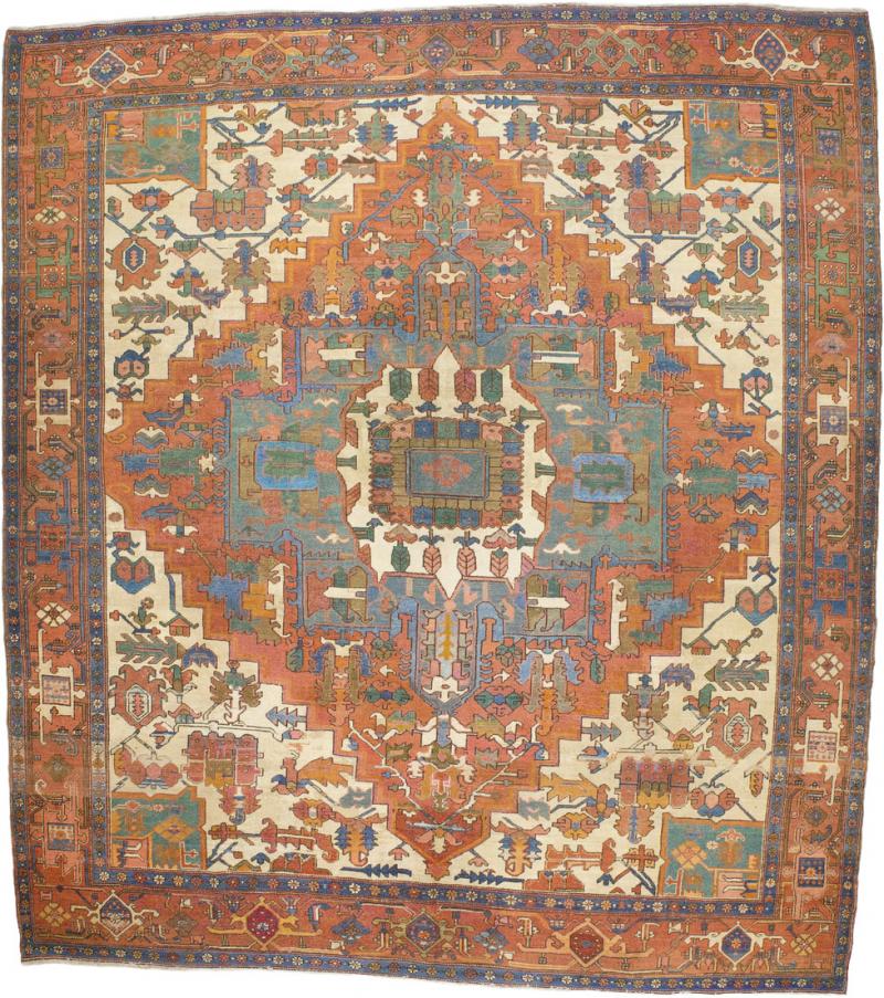 Antique Persian Bakhshayesh Rug 10 6 x 11 7 