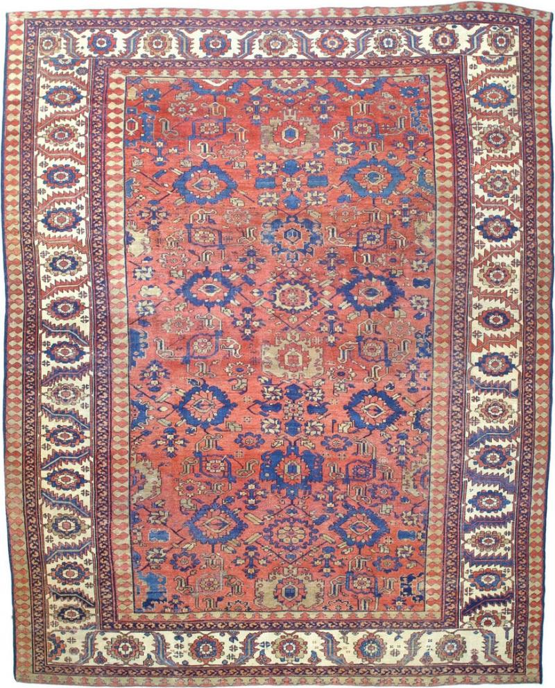 Antique Persian Bakhshayesh Rug 11 1 x 13 1 