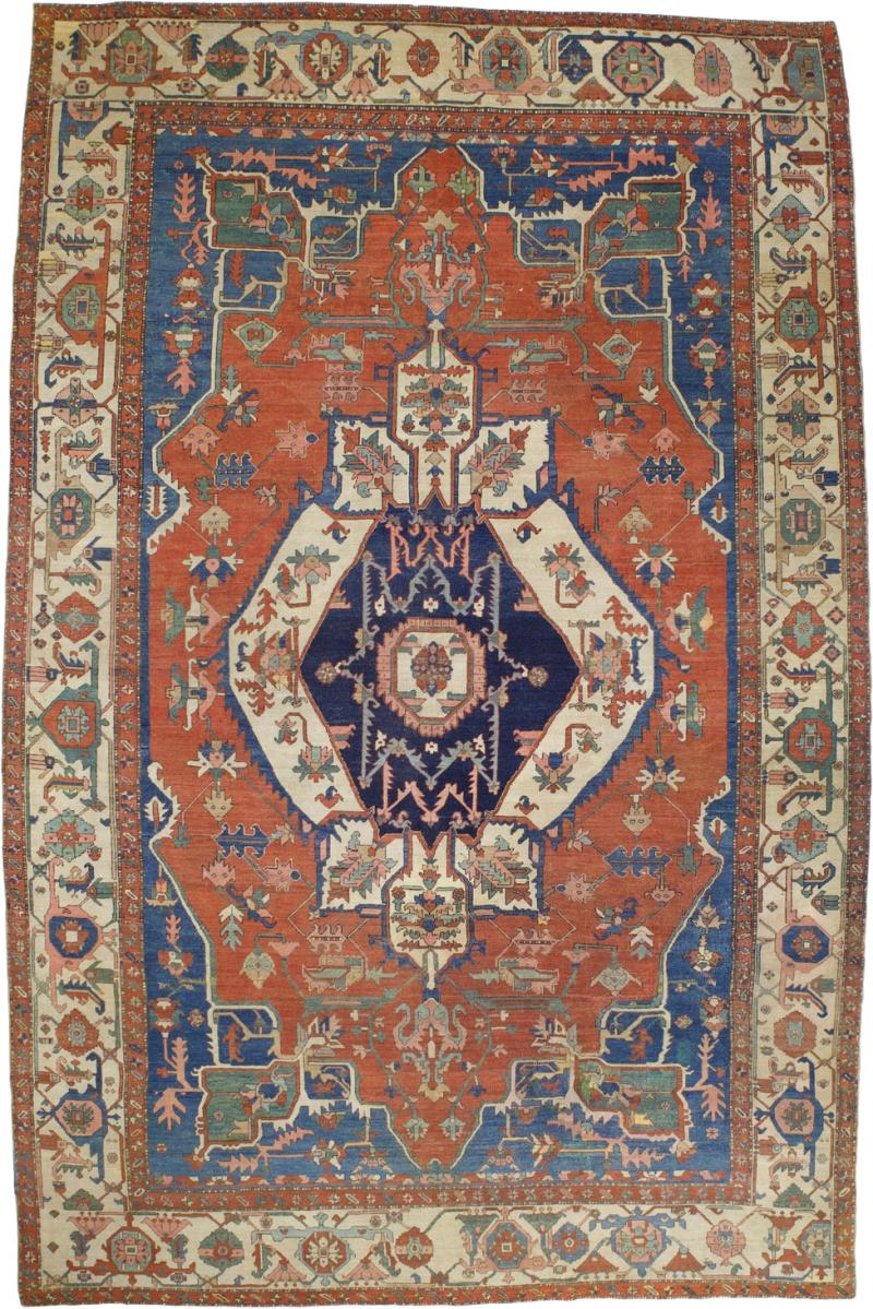 Antique Persian Bakhshayesh Rug 9 3 x 14 3 