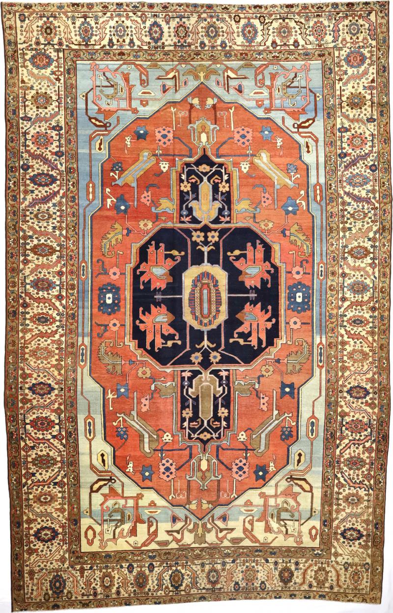 Antique Persian Bakhshayesh Rug 9 5 x 14 8 