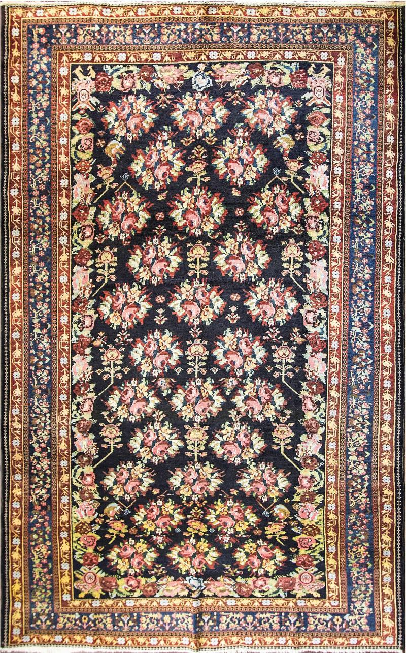 Antique Persian Baktiari Carpet 73 x 116 