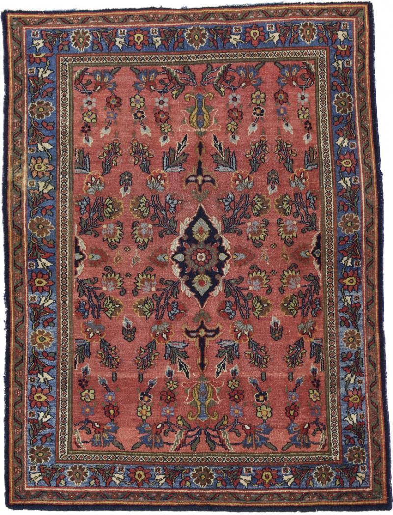 Antique Persian Bibikabad Rug 4 6 x 6 0 