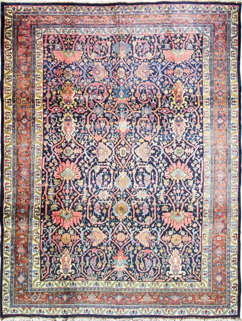 Antique Persian Bidjar Carpet 94 x 128 Magnificent