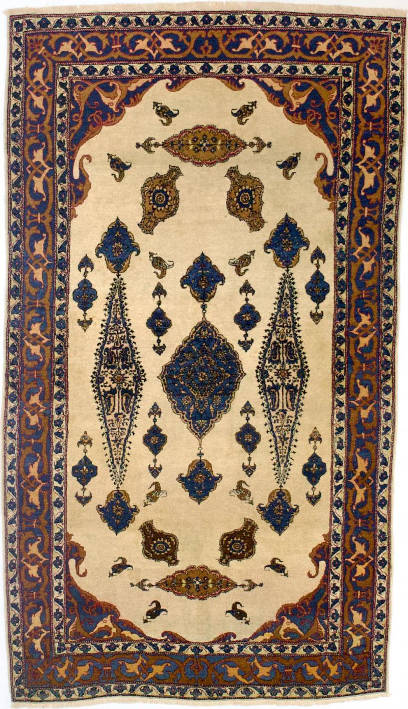 Antique Persian Bidjar Rug 4 0 x 7 1 
