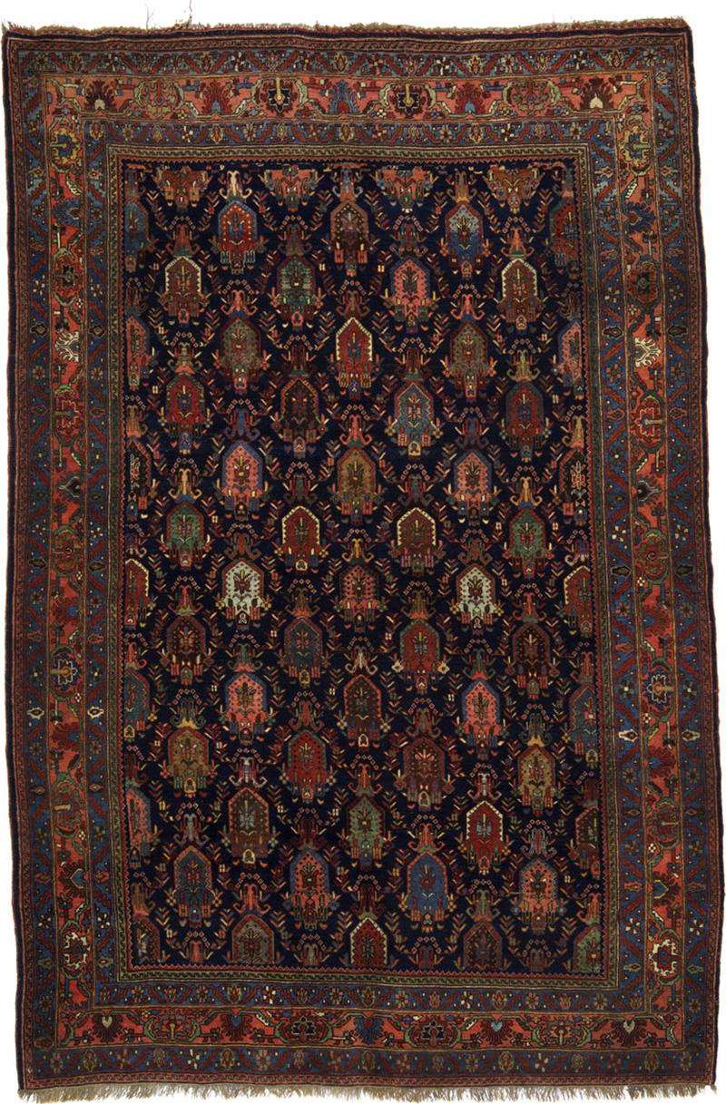 Antique Persian Bidjar Rug 4 10 x 7 0 