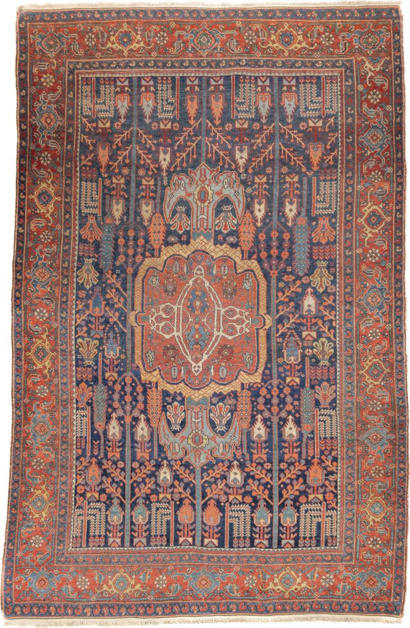 Antique Persian Bidjar Rug 47 x 71