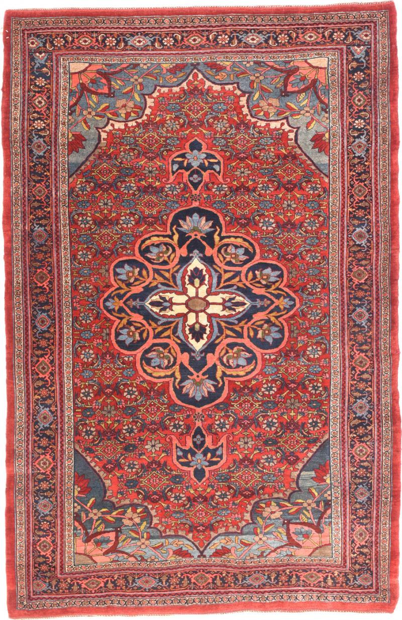 Antique Persian Bidjar Rug 49 x 76