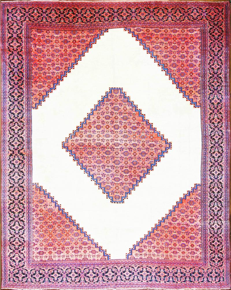 Antique Persian Dorosch Serapi Design Carpet