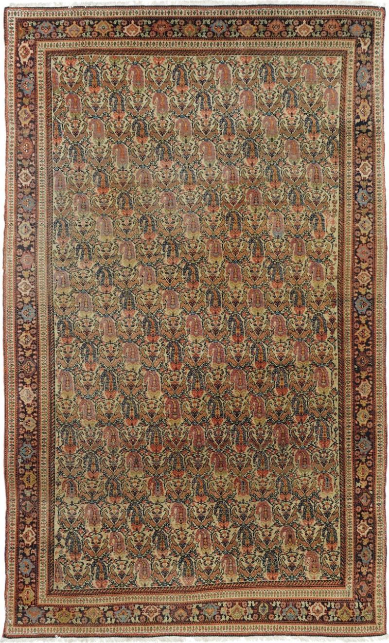 Antique Persian Farahan Rug 4 1 x 6 5 