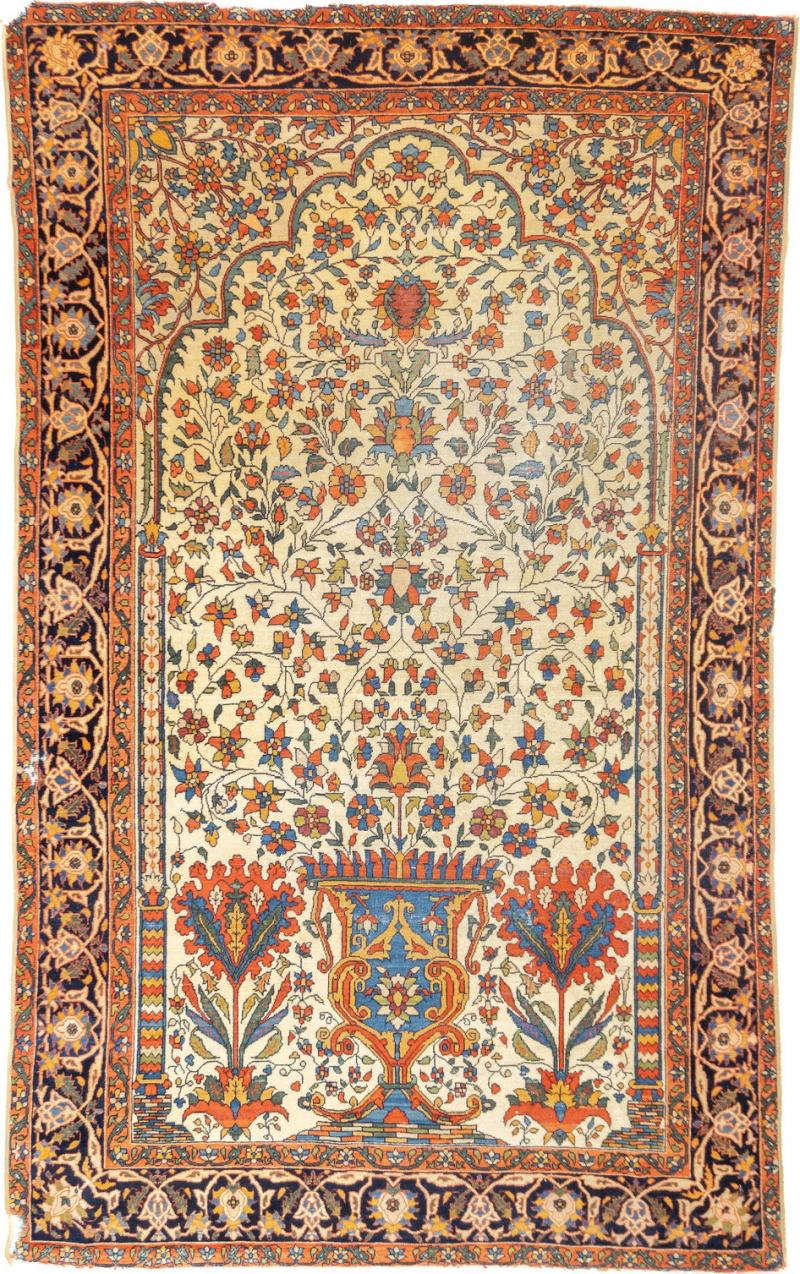 Antique Persian Farahan Sarouk 44 x 73 
