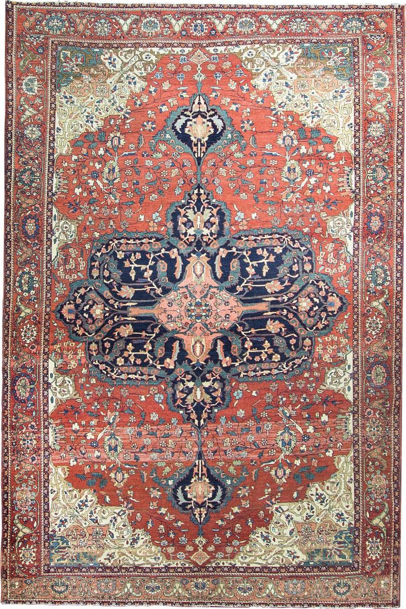 Antique Persian Feraghan Sarouk Carpet 7 x 106 