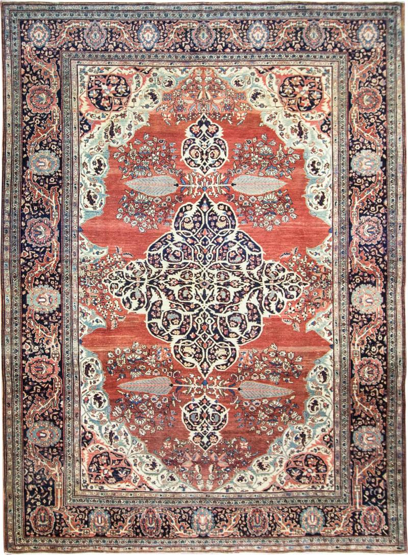 Antique Persian Feraghan Sarouk Carpet