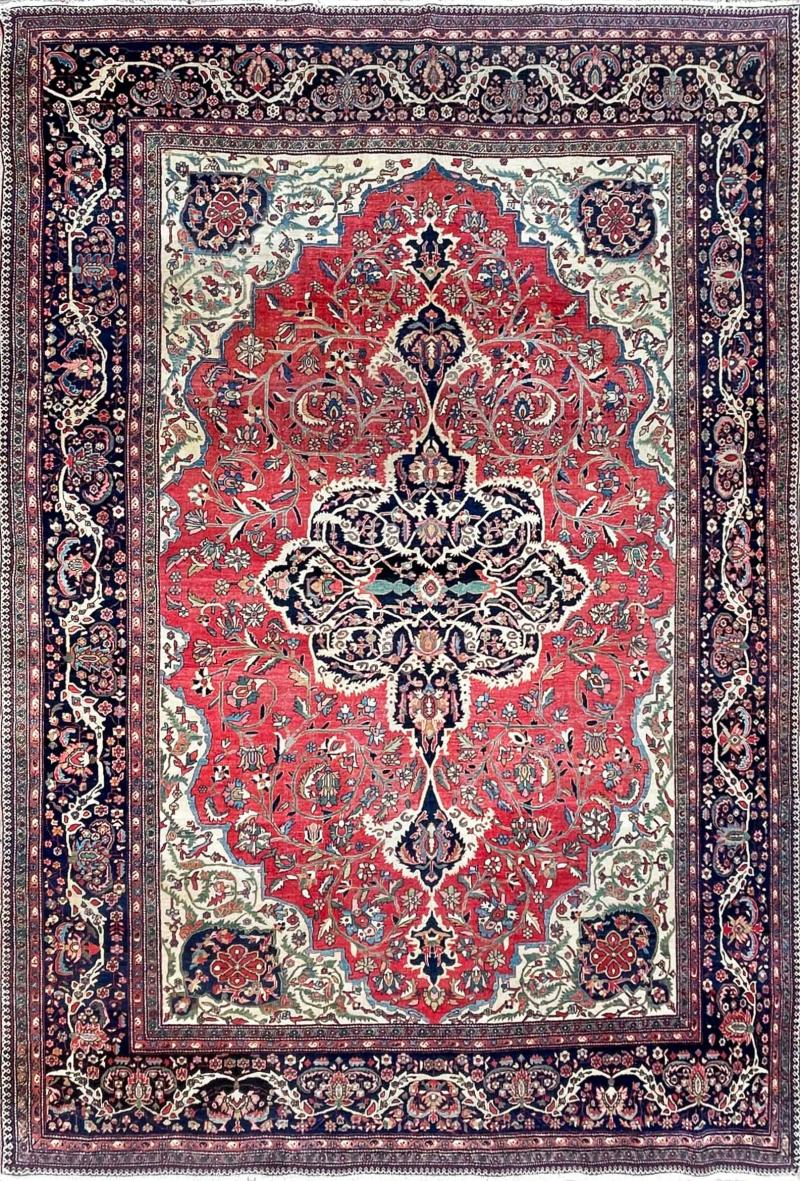 Antique Persian Feraghan Sarouk Carpet Most Beautiful