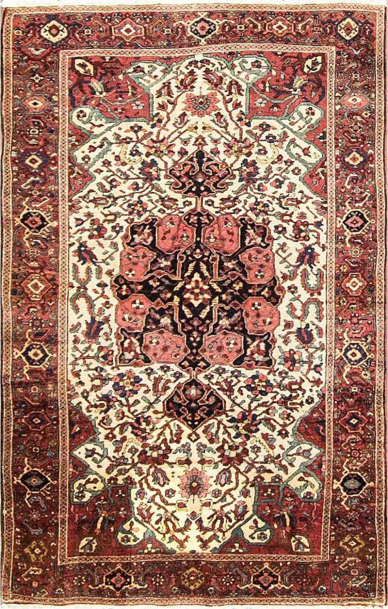 Antique Persian Feraghan Sarouk Rug c 1880