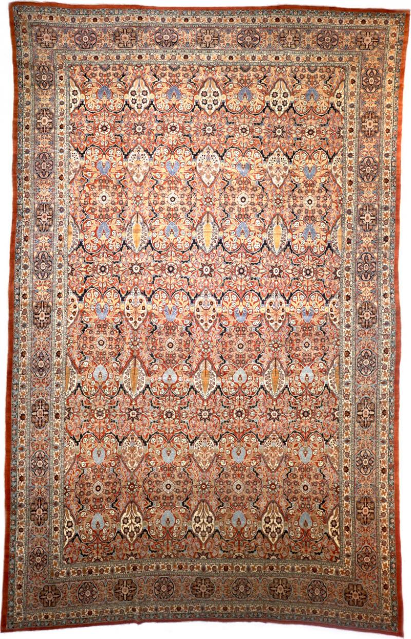 Antique Persian Haji Jalili Tabriz Rug 125 x 194 
