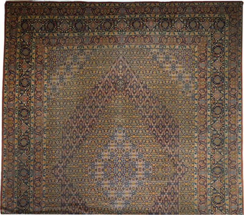 Antique Persian Haji Jalili Tabriz Rug 136 x 187 