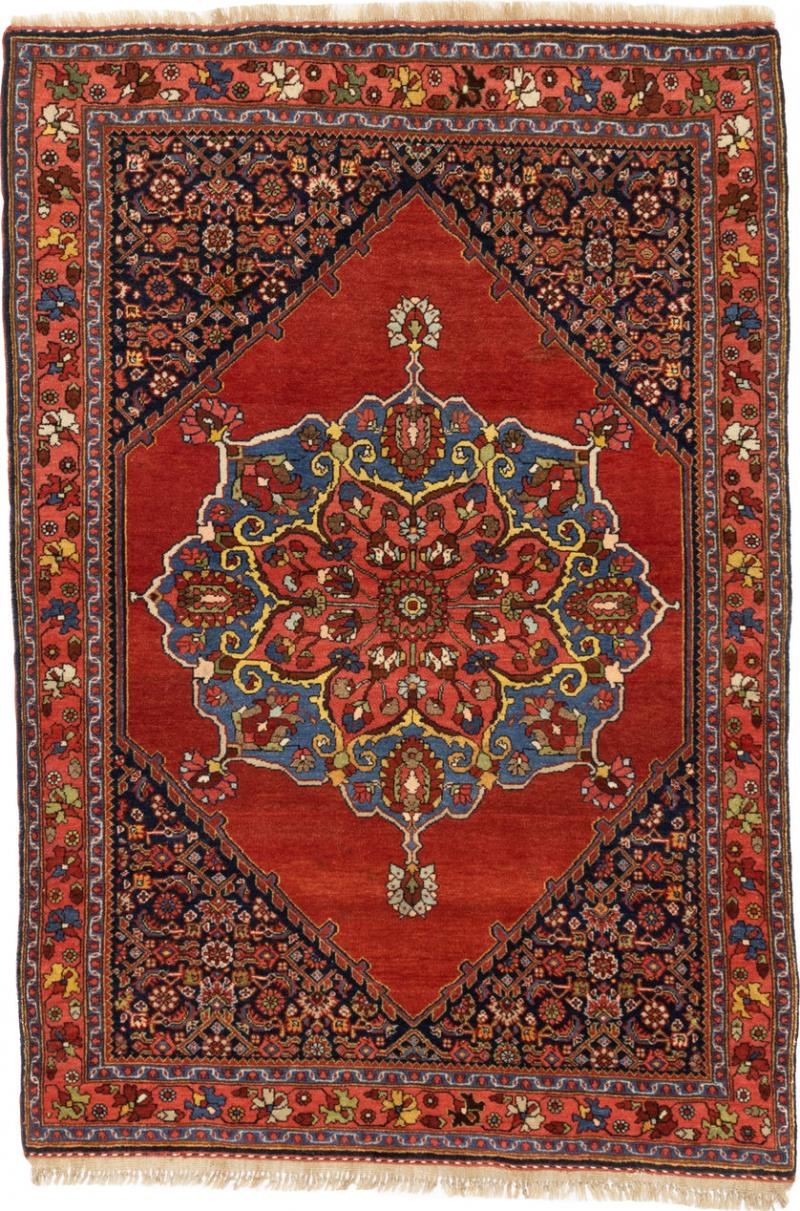 Antique Persian Halva Bidjar Rug 37 x 55 