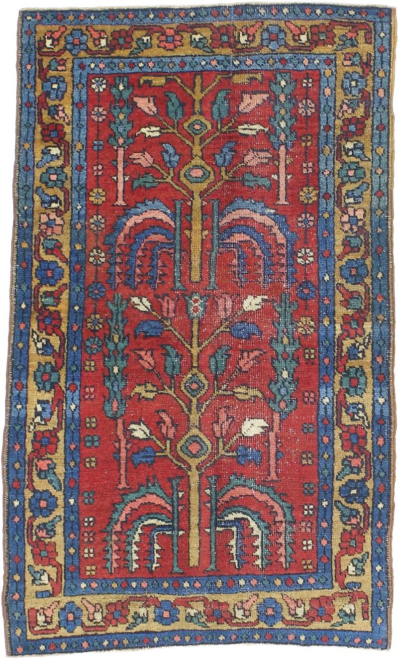 Antique Persian Heriz Rug 2 9 x 4 6 