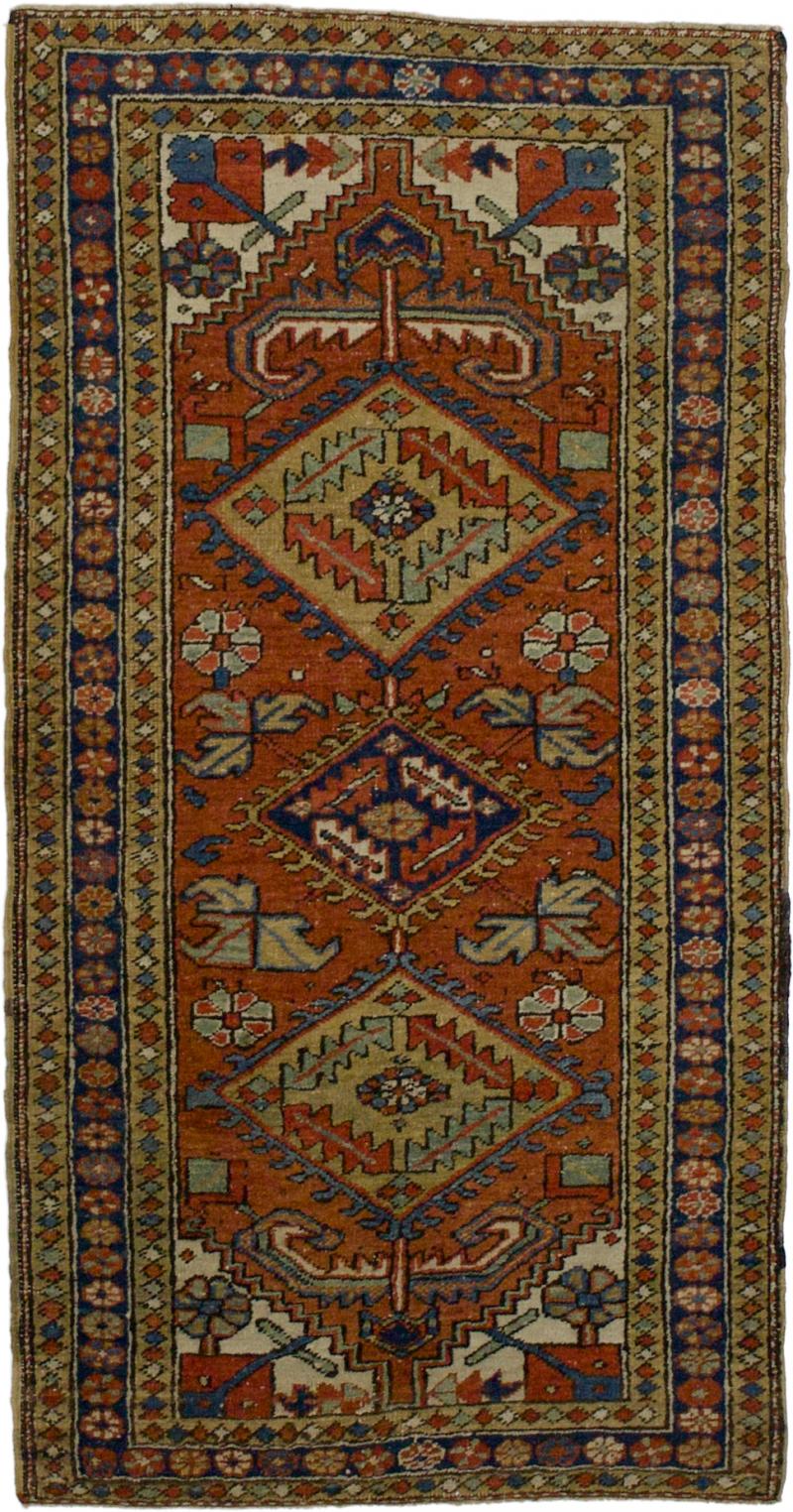 Antique Persian Heriz Rug 3 0 x 5 10 