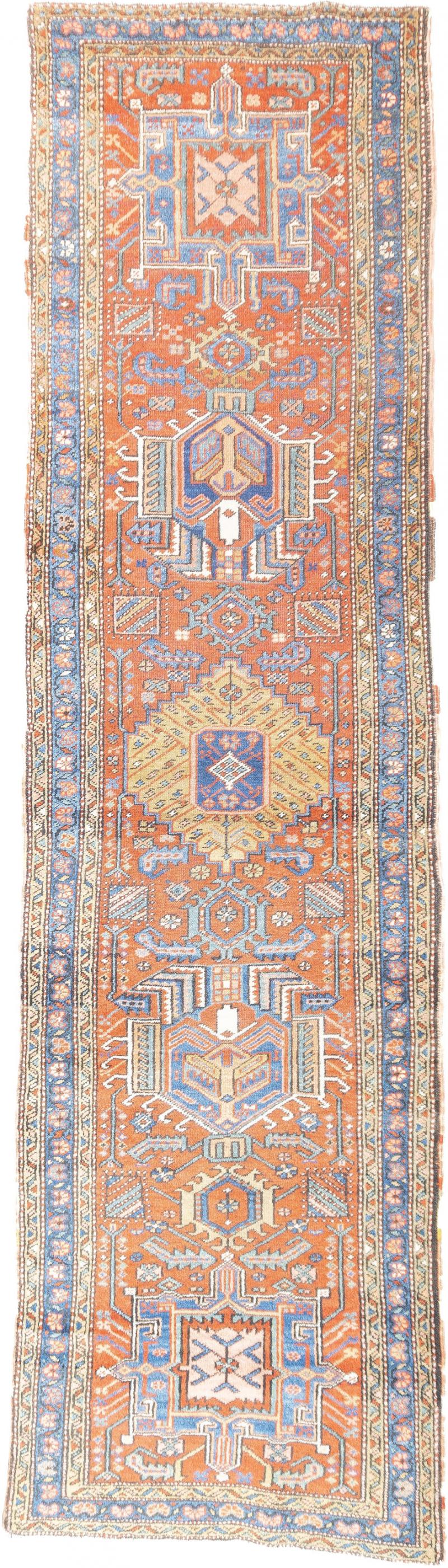 Antique Persian Heriz Rug 3 x 11 