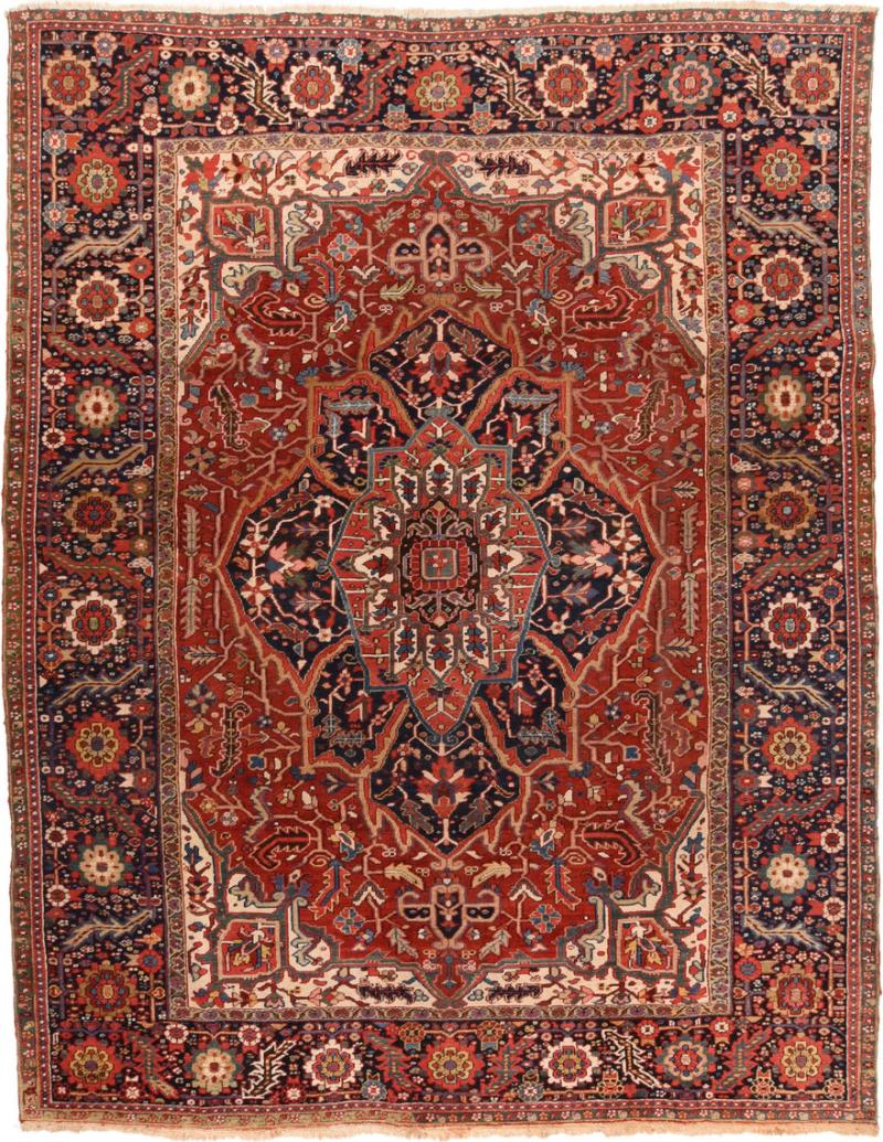 Antique Persian Heriz Rug 85 x 110