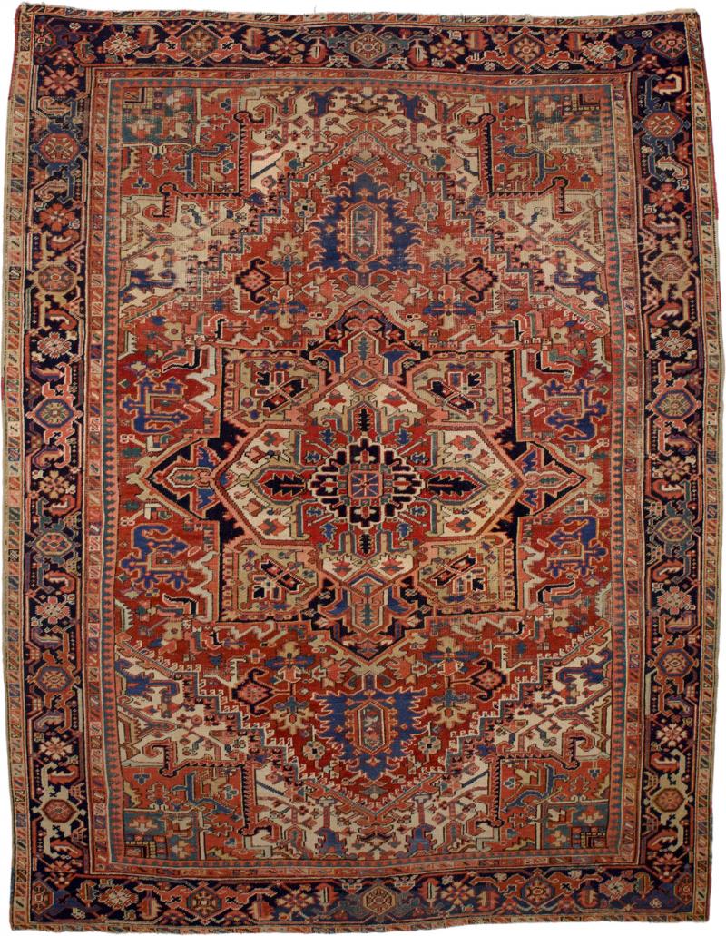 Antique Persian Heriz Rug 86 x 111 
