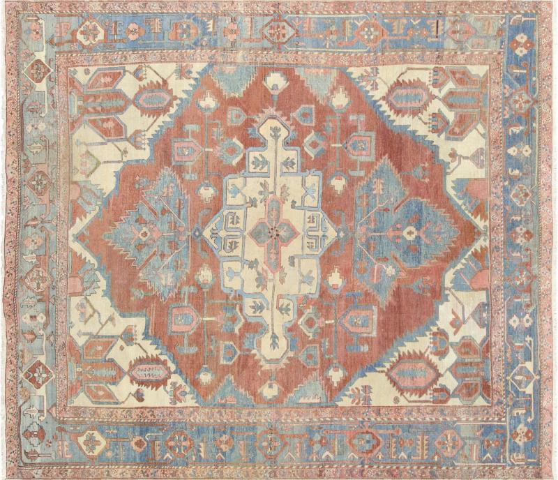 Antique Persian Heriz Rug 95 x 106 