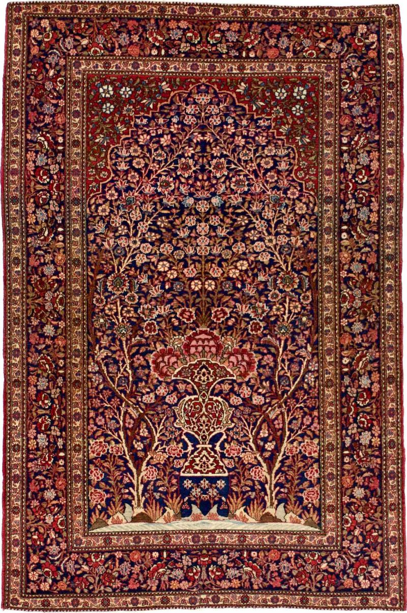 Antique Persian Isfahan One of Pair Rug 4 5 x 6 8 
