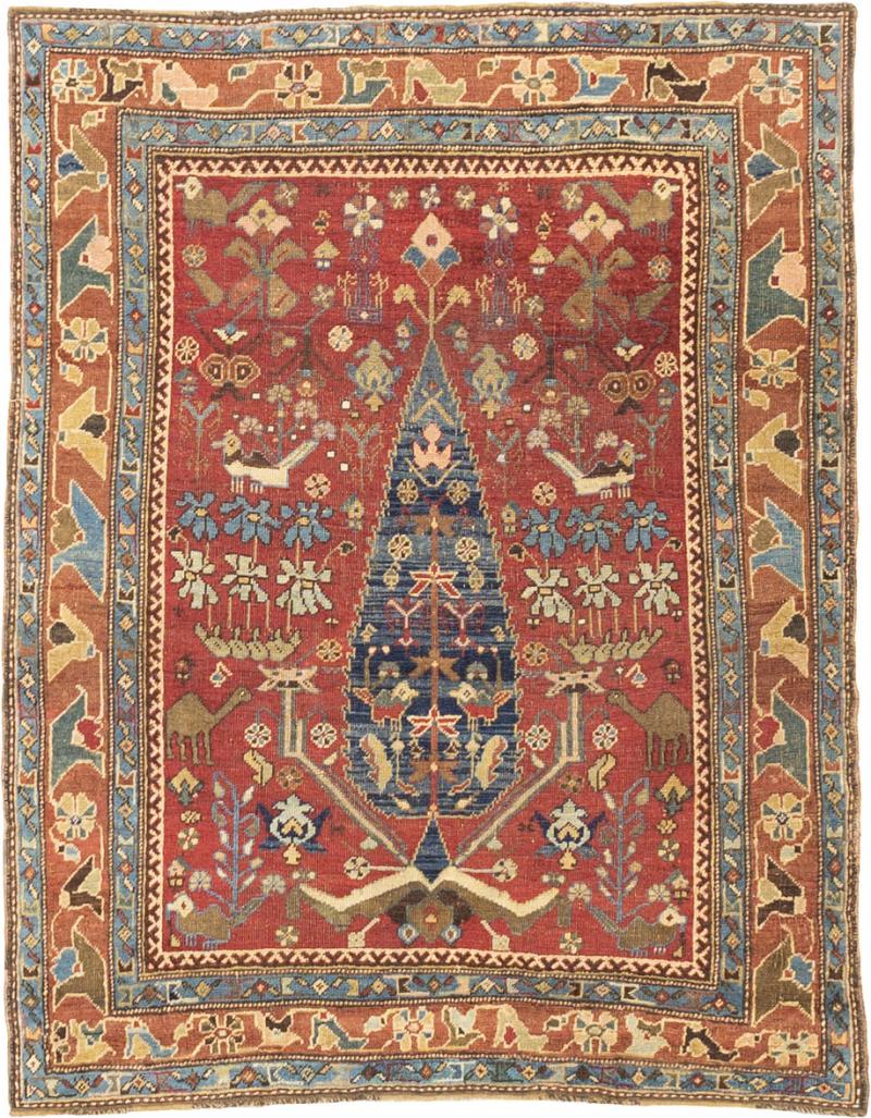 Antique Persian Karabagh Rug 47 x 510 