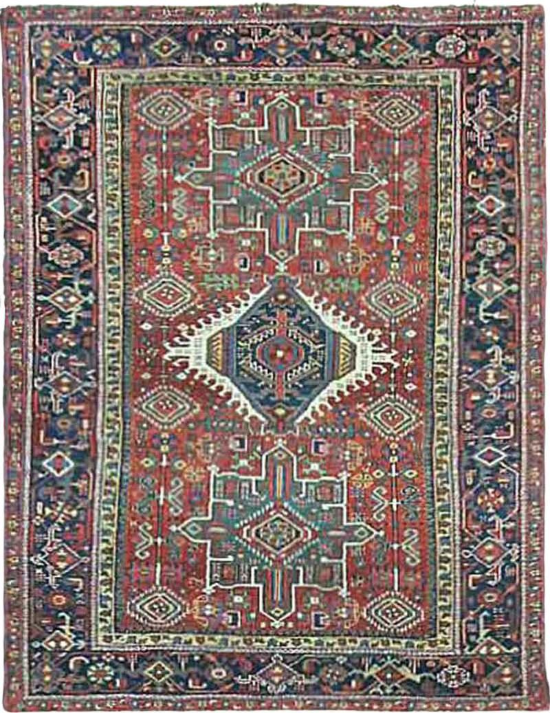 Antique Persian Karaja Heriz Rug 411 x 65 Excellent