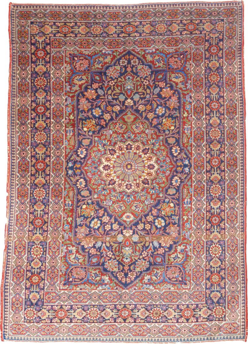Antique Persian Kashan Rug 40 x 59