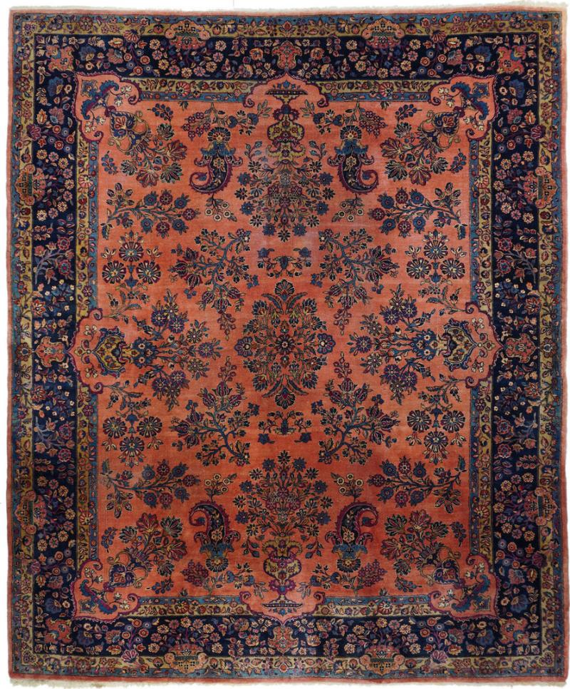 Antique Persian Kashan Rug 81 x 100 