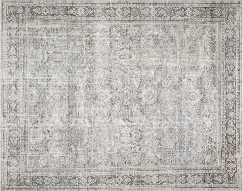 Antique Persian Mahal Rug 107 x 135 