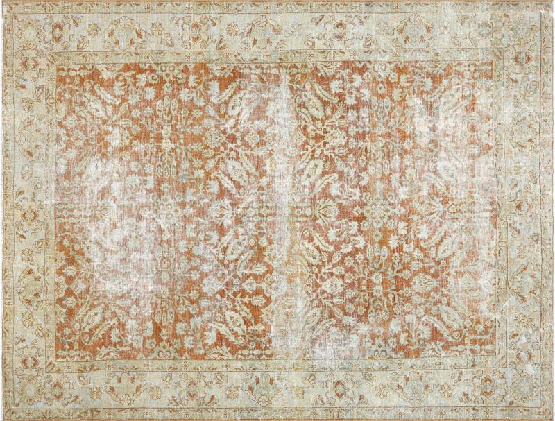Antique Persian Mahal Rug 91 x 119 