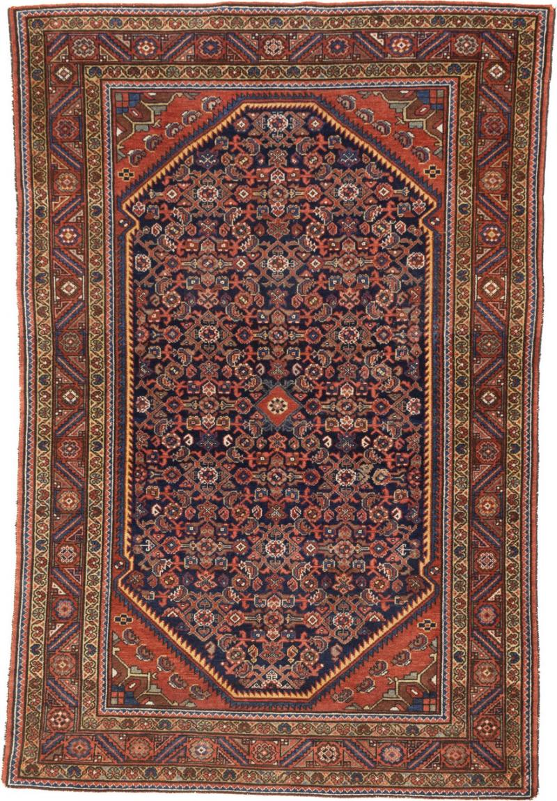 Antique Persian Malayer Rug 4 4 x 6 7 