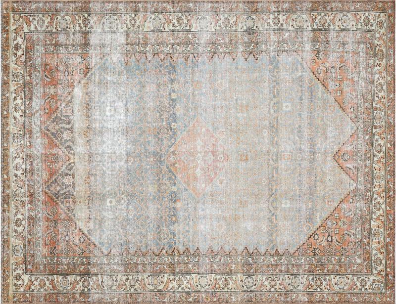 Antique Persian Melayer Rug 87 x 113 