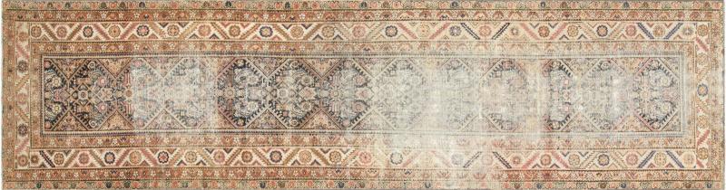 Antique Persian Melayer Runner 34 x 1210 
