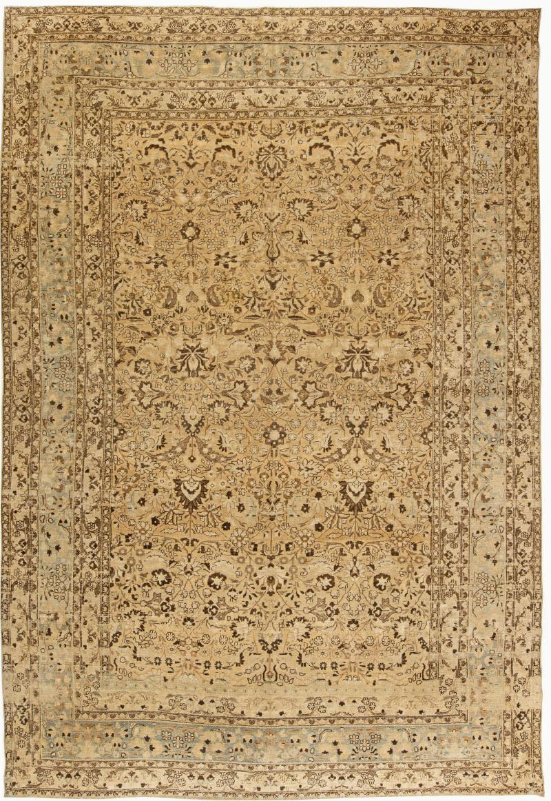 Antique Persian Meshad Handmade Wool Rug
