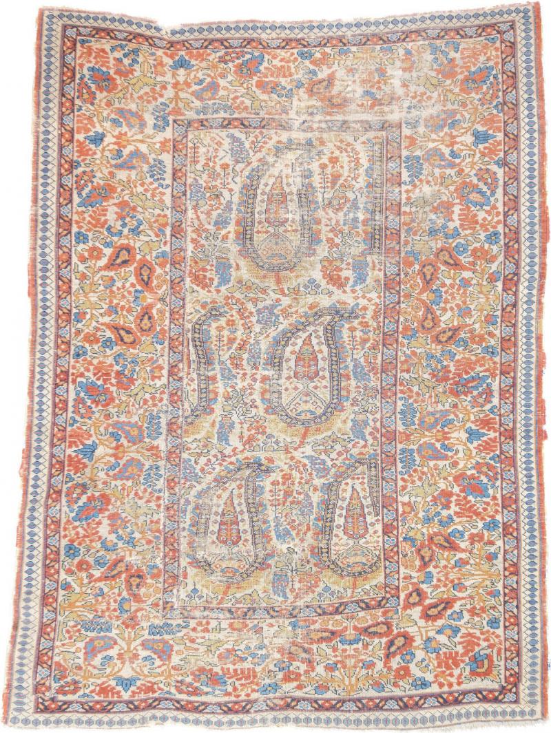 Antique Persian Qashqai Rug 4 0 x 5 5 