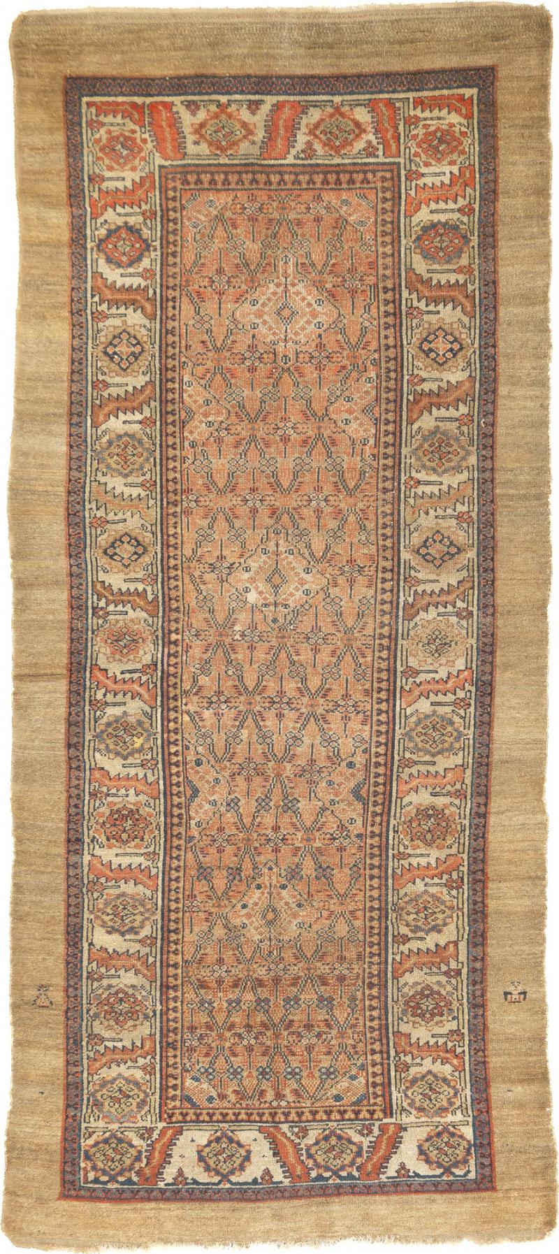 Antique Persian Sarab Rug 41 x 93