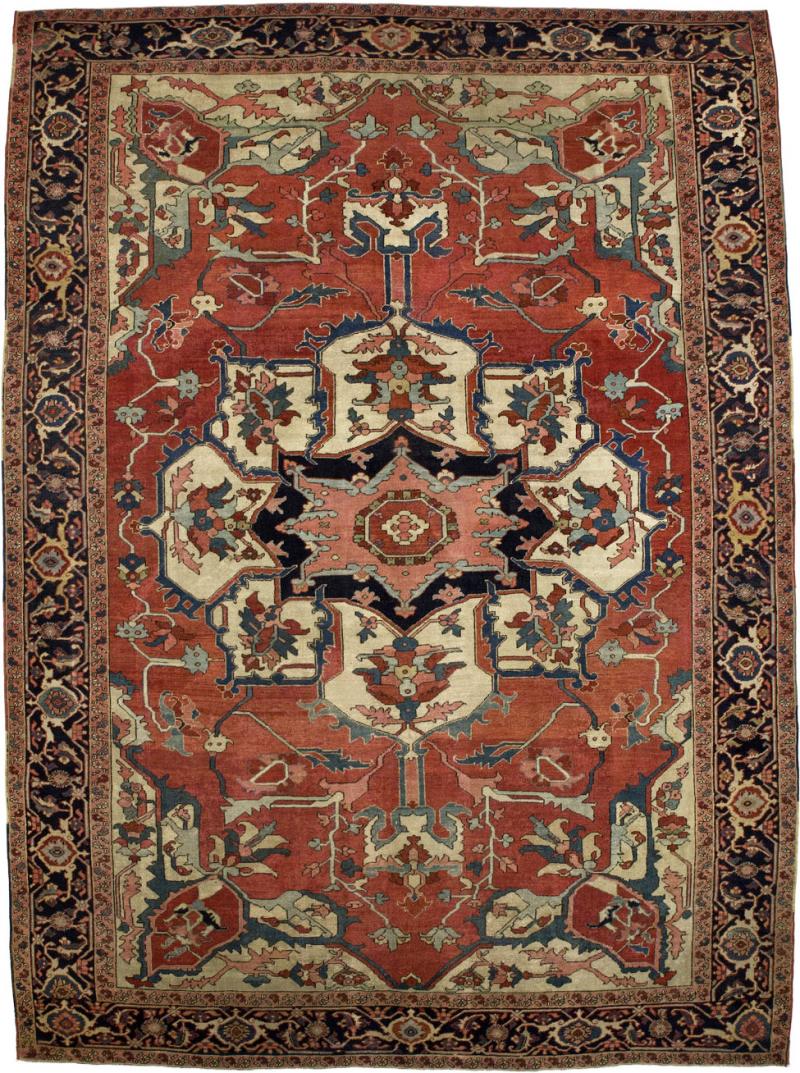 Antique Persian Serapi Rug 8 5 x 11 5 