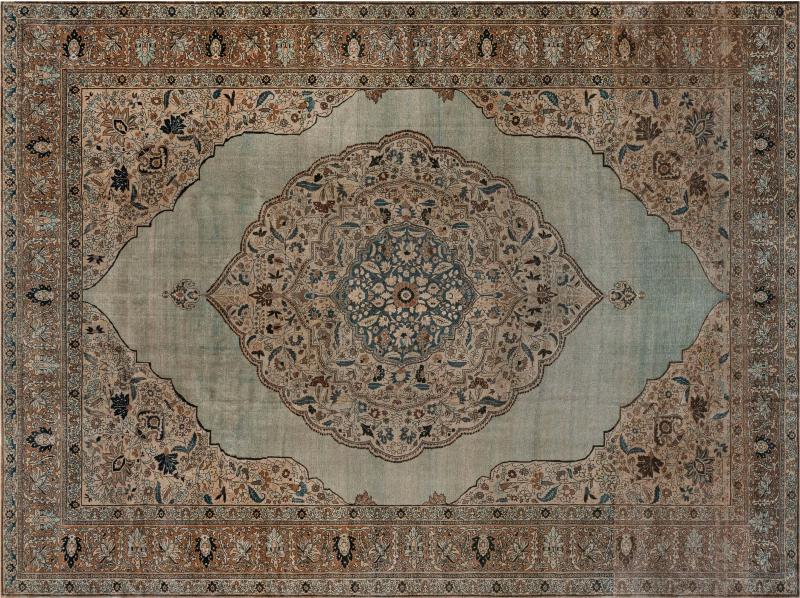 Antique Persian Tabriz Carpet