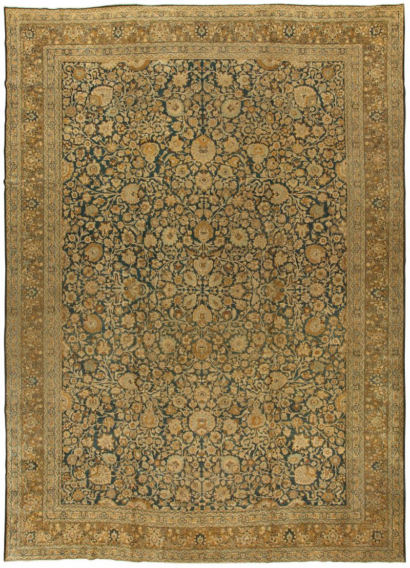 Antique Persian Tabriz Handwoven Wool Rug