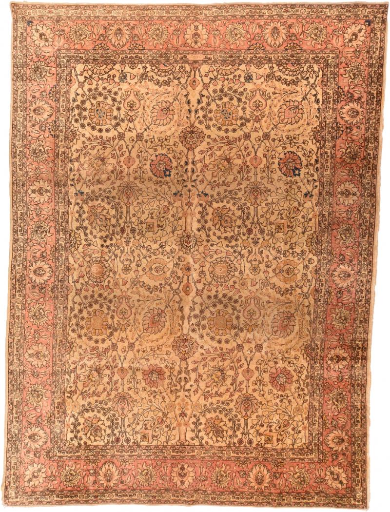 Antique Persian Tabriz Rug 98 x 132