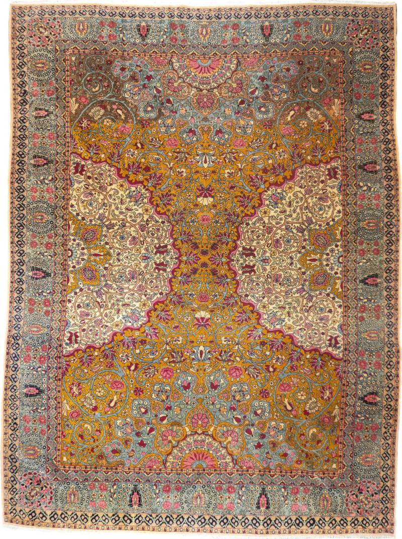 Antique Persian Tehran Rug 73 x 910