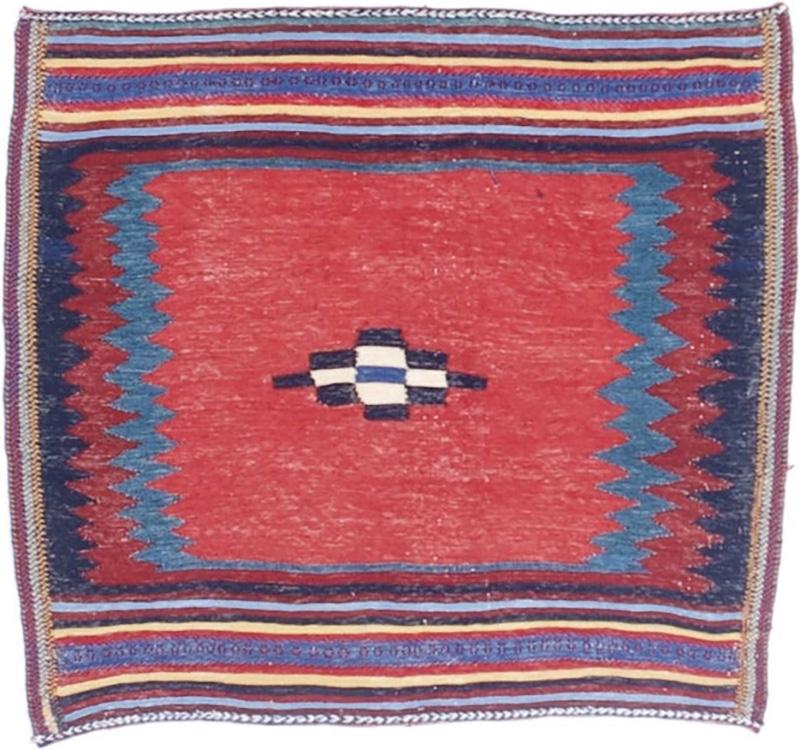 Antique Persian Tribal Kilim Rug 3 4 x 3 9 