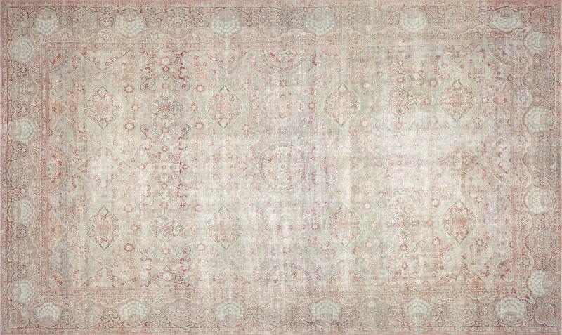 Antique Persian Yazd Rug 142 x 236 