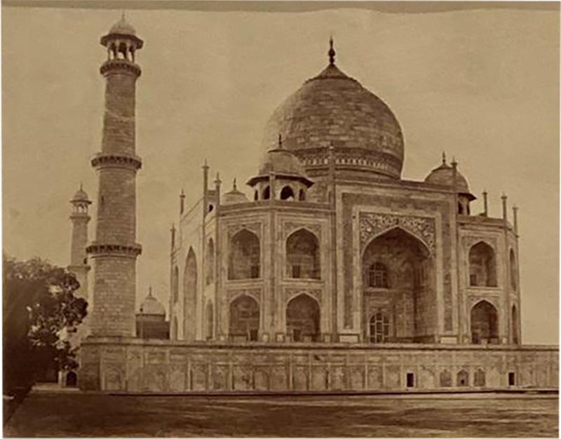 Antique Photograph of Taj Mahal
