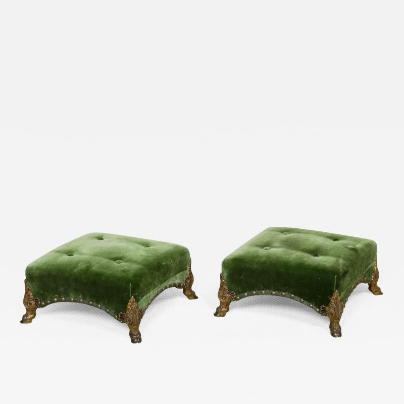 Antique Pure Regency Period Footstools Benches